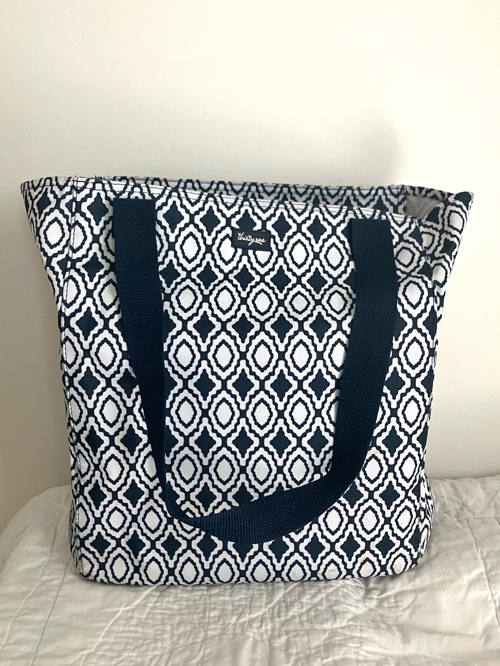 Thirty One Tall Organizing Navy Perfect Pendant Work Chic Office Everyday Tote